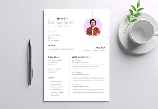 Corporate Job Application Resume CV Template