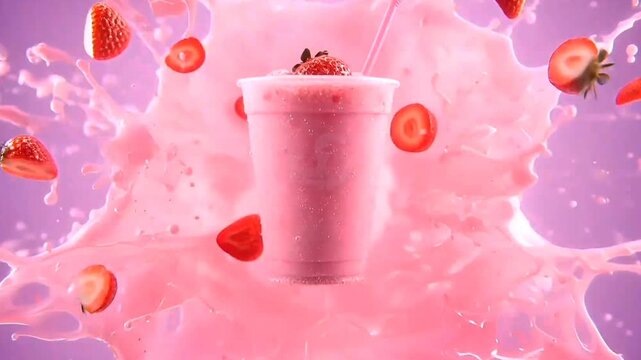 fresh fruity creamy smoothie juice ice cream