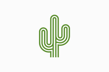 Obraz premium Cactus Vector Logo Premium 