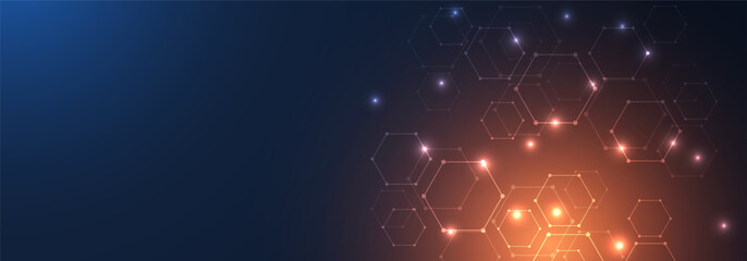 Global network connection website header or banner design. Abstract background with connecting dots and lines. Global business. Social network communication. Internet technology. Vector illustration