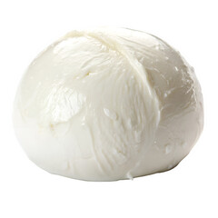 Buffalo mozzarella cheese isolated on transparent background
