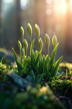 During the spring equinox, the fields are lush with greenery