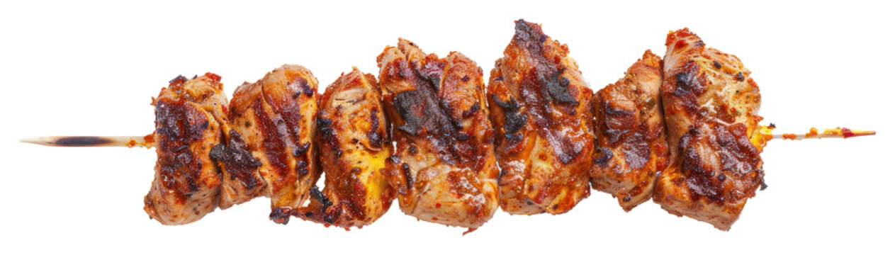 PNG Kebab meat grilling cooking.