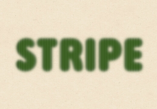 Striped Blur Scanline Text Effect