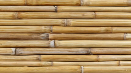 Seamless bamboo texture background, sustainable natural building design, rustic aesthetic. 