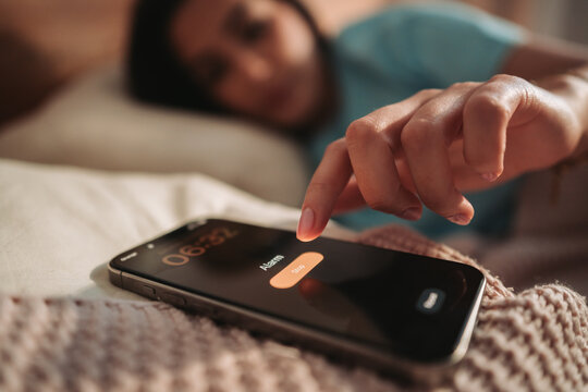 Choosing Between Sleep And Wakefulness, Daily Routine Tension Between Hitting Snooze And Starting Day