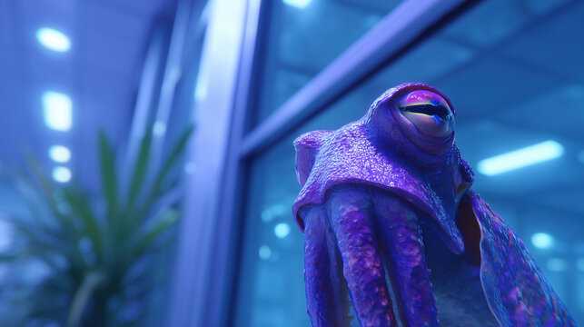 Alien management controls vulnerable employee with cephalopod intelligence