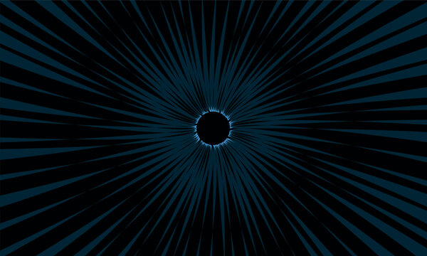 black hole dark space gravity spiral starburst impact panel vector background stylized design element