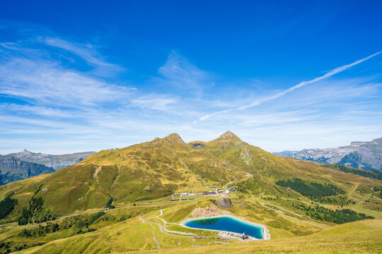 View of Fallbodensee in Jungfrau, Switzerland