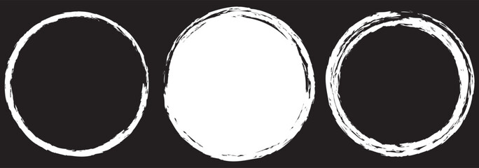 Grunge round shapes. Grunge banner collection. eps 10