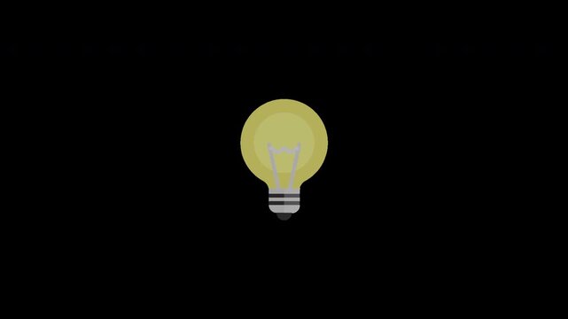 Sparking Innovation A vibrant light bulb graphic in this engaging video symbolizes the genesis of brilliant ideas, fresh perspectives, and creative solutions for a brighter future