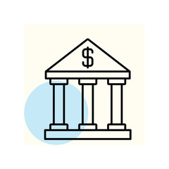 Bank vector, pixel perfect, illustrator file 
