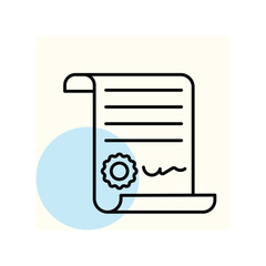 Contract  vector, pixel perfect, illustrator file 
