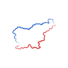 Obraz premium slovenia country map vector logo icon border