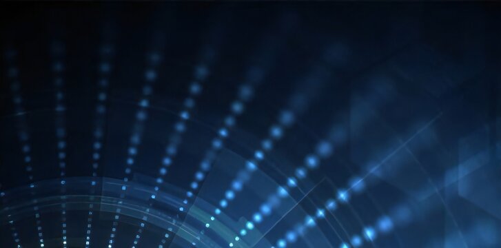 Sfondo della rete tecnologica.. Sfondo della presentazione della scienza e della tecnologia. Carta da parati per lo sviluppo di software per la connettivit&agrave; dei big data - illustrazioni