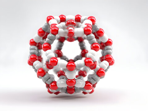 Minimalist 3D illustration of the E. coli chromosome nucleoid