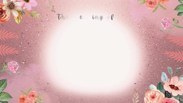 A beautiful save the date wedding invitation card with a soft pink background, floral decorations, and a white center with the words 'Save The Date' written in elegant script.