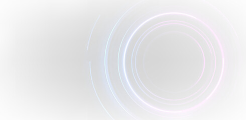 Futuristic Neon Energy Ring Portal with Blue and Purple Glow PNG Overlay