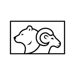 bear and goat logo