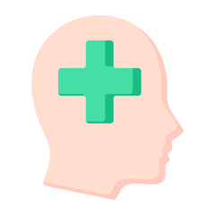 Obraz premium Mental Health Icon