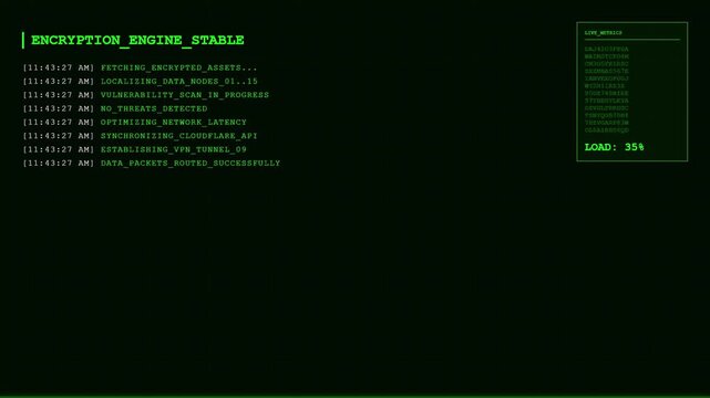 Green abstract web template background with modern digital design elements.