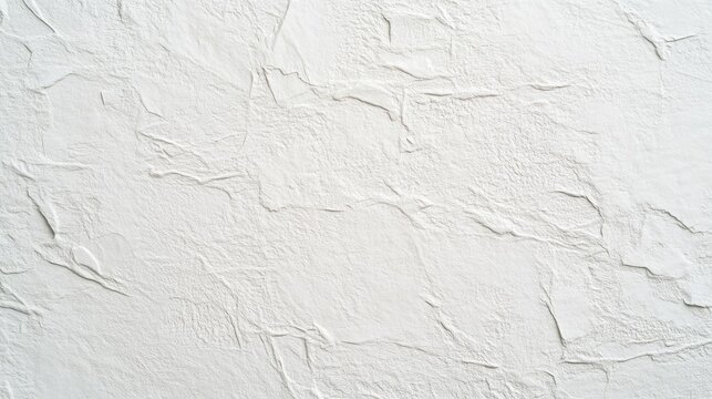 Close-up texture of a rough, uneven white stone wall with natural patterns and shadows.