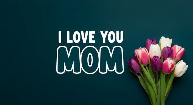 Heartfelt mother's day message with tulips