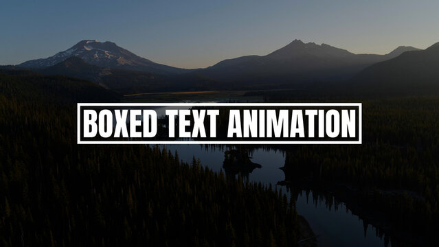 Boxed Text Animation