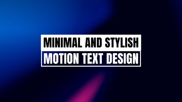 Boxed Text Animation