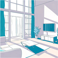 modern living room © Afzaal