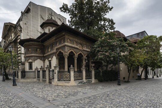 Small orthodox church in the city centre of Bucharest, Romania