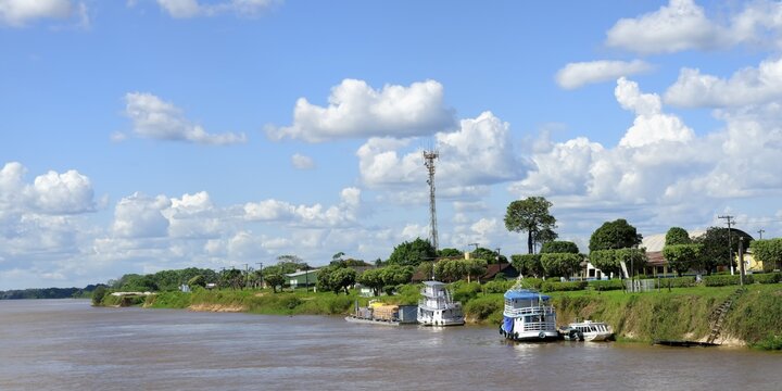 Nova Olinda do Norte, Settlement along the Madeira River, Amazonia State, Brazil