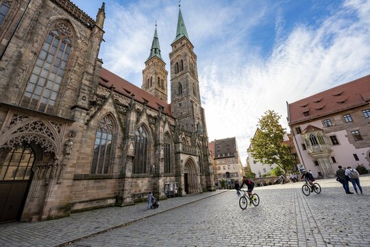 St. Lawrence Protestant Church, Lorenzer Platz, Old Town, Nuremberg, Middle Franconia, Bavaria, Germany