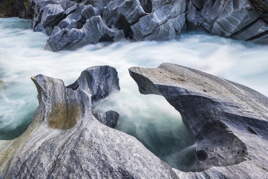 Marble Lottet, Marble Castle, Marble Gorge, Glom&aring;ga River, Mo I Rana, Nordland, Norway
