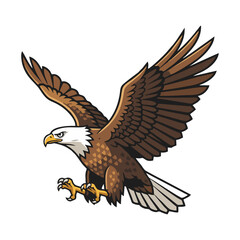 Obraz premium eagle vector with white background