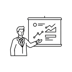 businessman with clipboard