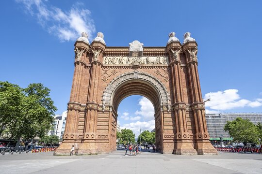 Arc de Triomf, Arc de Triomphe, Barcelona, Catalonia, Spain