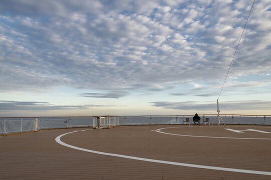 Helipad, Color Fantasy car ferry from Kiel to Oslo