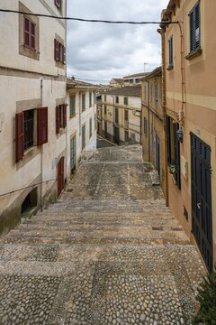 Alley in the old town, Art&aacute;, Majorca, Balearic Islands, Spain