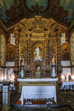 Chancel, church in C&acirc;mara de Lobos, Madeira, Portugal