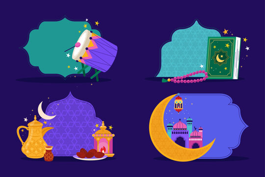 Set Of Eid Ramadan Elements