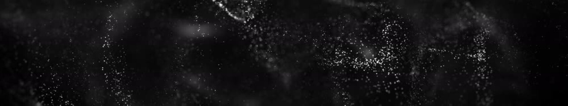 white particle form abstract background with falling and flicker light beam ray particles | widescreen | looped animation