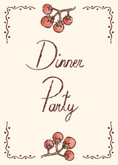 dinner party invitation
