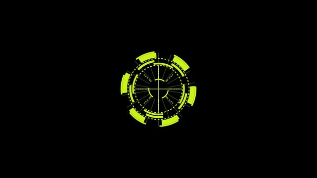 Radial Spin Circles. HUD Elements UI Elements. HUD Concept. - sci fi spin radial circles target - hi-tech - futuristic widget
