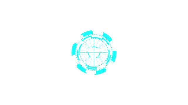 Radial Spin Circles. HUD Elements UI Elements. HUD Concept. - sci fi spin radial circles target - hi-tech - futuristic widget