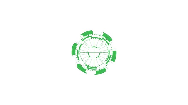 Radial Spin Circles. HUD Elements UI Elements. HUD Concept. - sci fi spin radial circles target - hi-tech - futuristic widget
