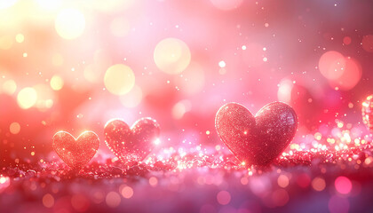 Fototapeta premium valentine background with hearts