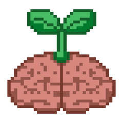 Mental Health Mind Growth Pixel