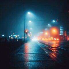 Rainy Night Street