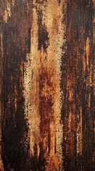 Fototapeta premium The worn wooden surface with deep scratches and burn marks conveys a sense of abandonment and dilapidation, making it ideal as a backdrop for retro-style designs 